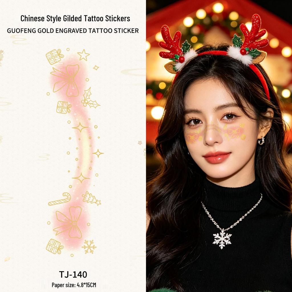 Chinese Style Waterproof Phoenix & Koi Tattoo Sticker - Long-lasting, Aesthetic Dunhuang Design for Arm & Collarbone
