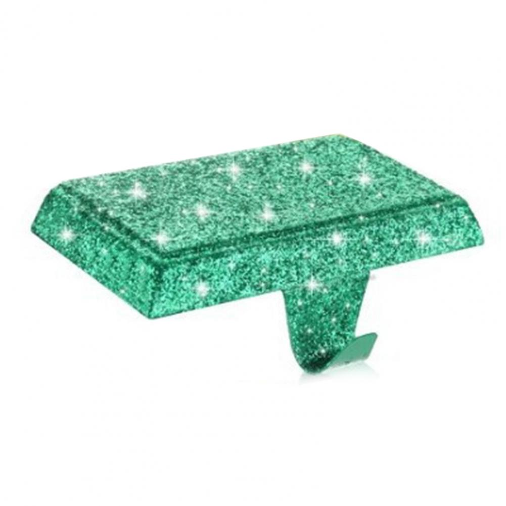 Elegant Holiday Stocking Holder Stocking Hanger Mantel Hook Metal Christmas Stocking Holder Set for Mantle Fireplace for Holiday