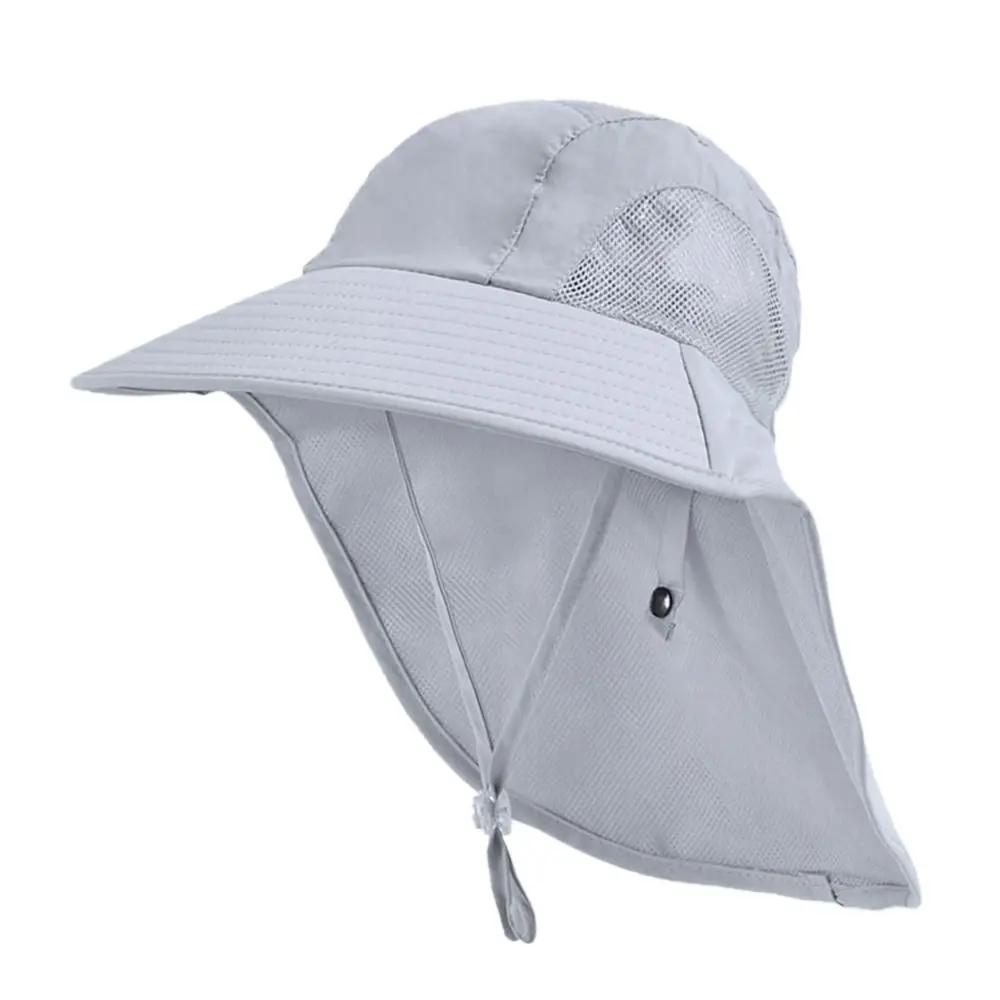 Adjustable Sun Hat Outdoor Beach Cap Boy Girl UV Protection Sun Hat Wide Brim Cap Children Bucket Hats Boy Girl Wide Brim Cap