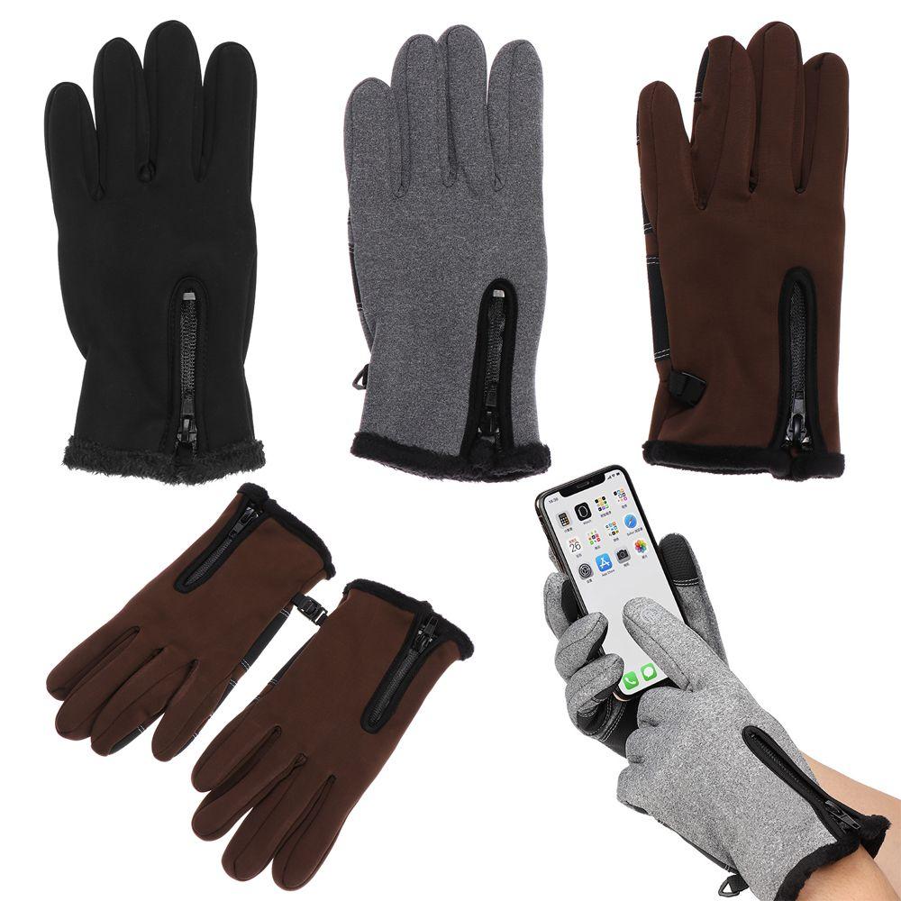 Waterproof Driving Riding Anti-slip Gloves Touch Screen Mittens Winter Warm Gloves Thermal Glove