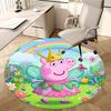 Peppa Pig Fairy Costume Chair Mat Round Rug-Office Carpet, Machine Washable, Non-slip, Suitable for Living Rooms, Bedrooms