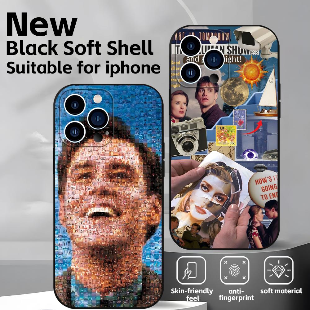 Classic movies The Truman Show Phone Case For iPhone 16 16e 15 14 13 12 11 Plus Mini Pro Max Soft black Shockproof Cover