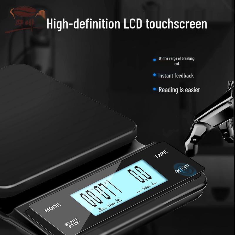 Multifunkční dobíjecí USB váha na kávu pour-over s časovačem