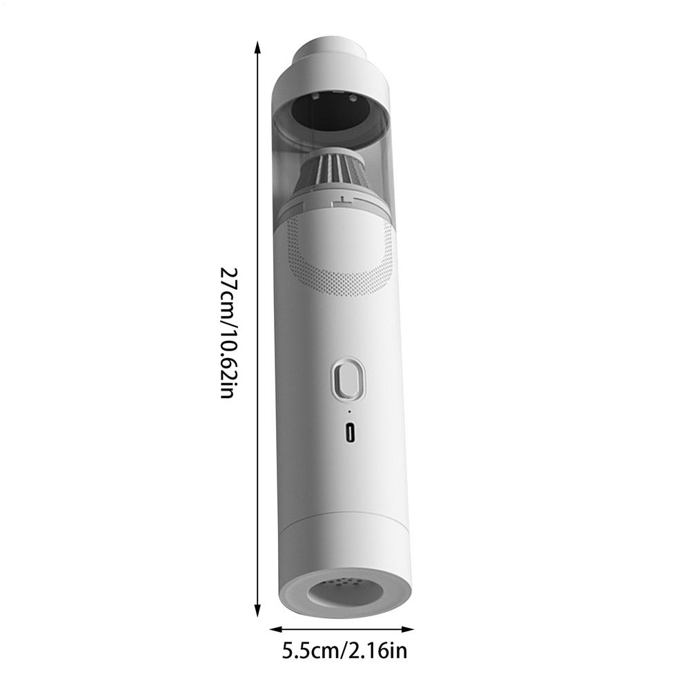 

Vacuum For Car Car Vacuum Cleaner Automobile Air Duster With Multi Nozzles For Home Vehicle Keyboard Camping Seat Rv Furniture білий