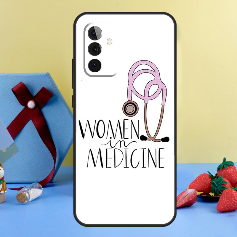 Cartoon Doctor Nurse Case For Samsung Galaxy A52 A32 A22 A12 A14 A24 A34 A54 A53 A33 A13 A15 A25 A51 A71 Cover