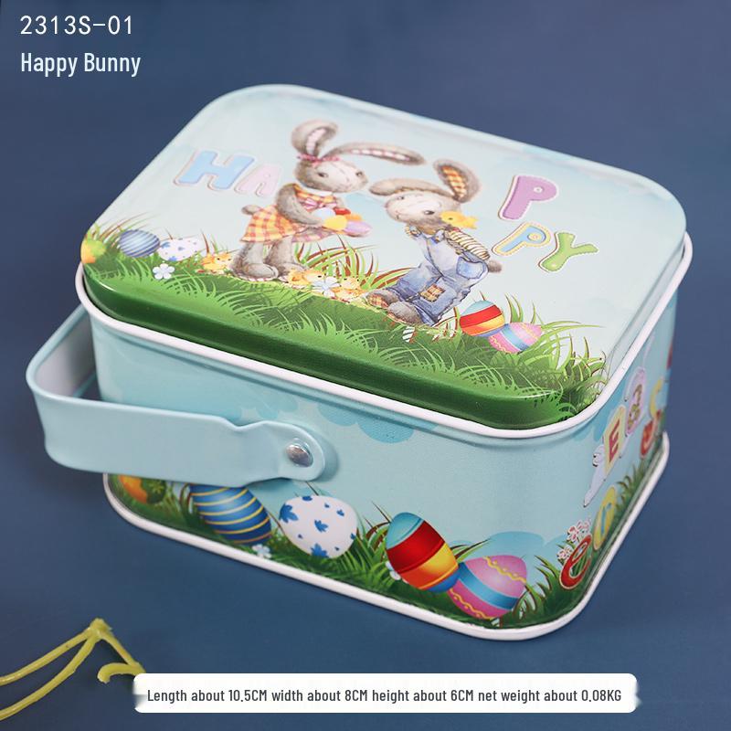 Adorable Cartoon Chocolate & Cookie Tin Box - Children's Gift or Wedding Favor Storage