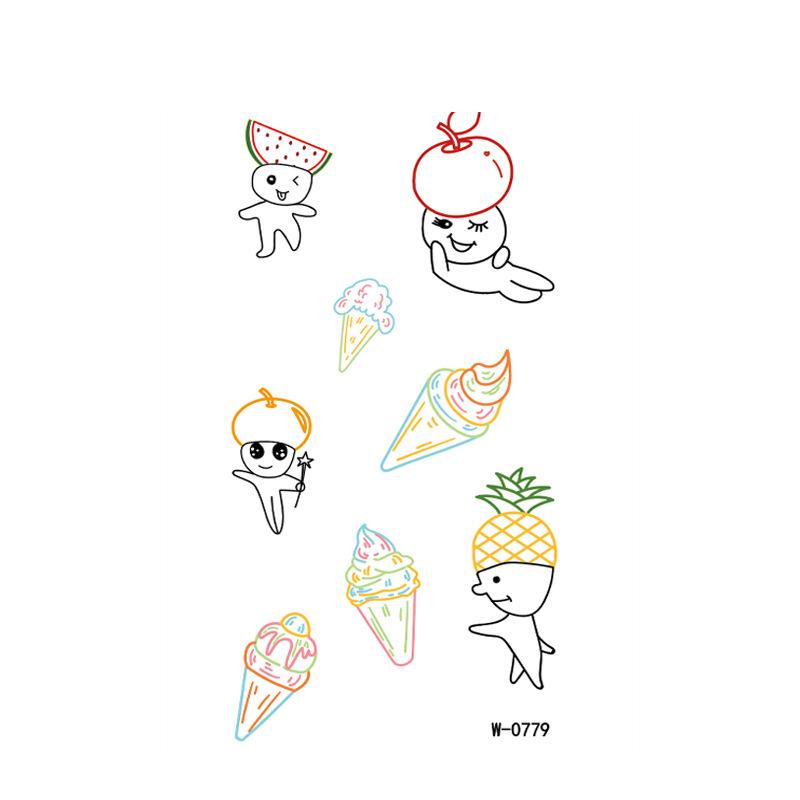 Beauty Stickers Cartoon Tattoo Stickers Children Cute Animals Waterproof Tattoo Stickers Temporary Holiday Party