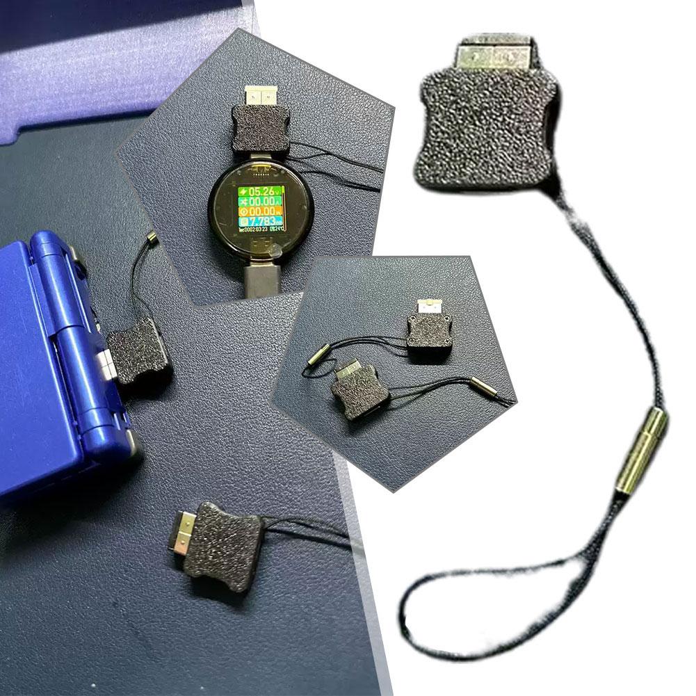 For GBA SP Adapter To Type C Charging Head 2025 New High Quality Black Game Console Interface Adapter