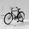 Vintage 1:10 Scale Alloy Bicycle Model – Retro Miniature Bike with Movable Parts, Inflator, Briefcase – Collectible Home Decor & Gift for Kids &