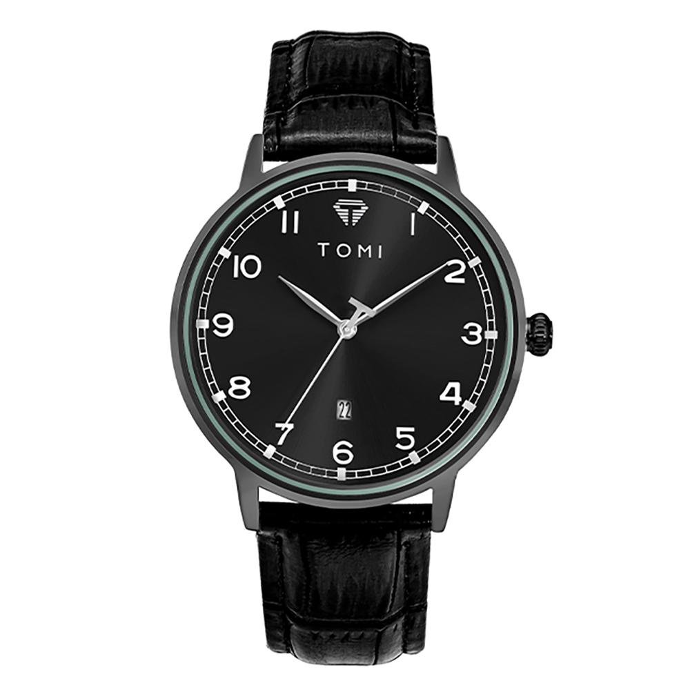 Men's Minimalist Fashion Watch Circular Dial Calendar Men's and Women's Casual Quartz Watch Clock Gift