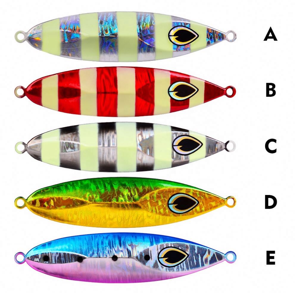 Saltwater Jigging Bait Fishing Lure 80G 100G 120G Long Cast Sea Fishing Metal Lead Slow Pitch Jigs