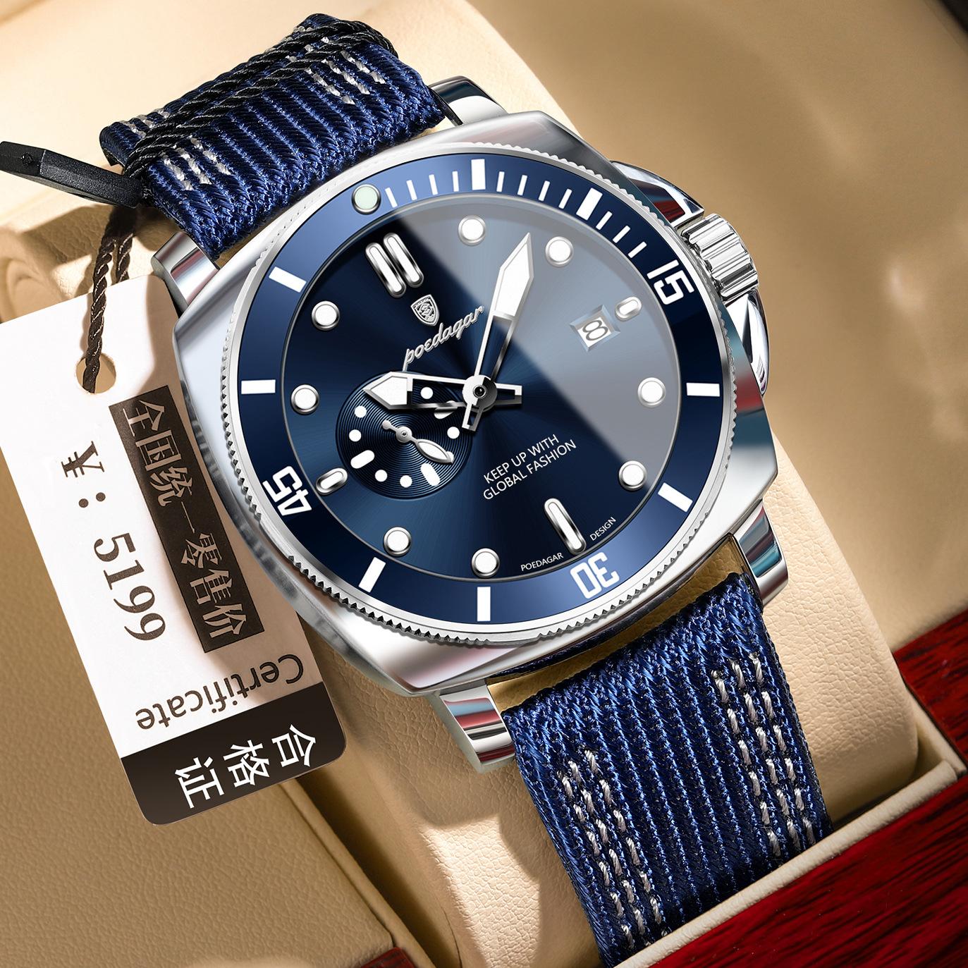 Belt Luminous Men S Watch Fashion Casual Quartz Watch