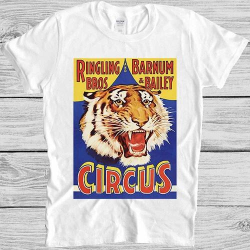 Circus Tiger Growl Circus Animal Movie Meme Music Funny Gift Tee T Shirt M940 4XL