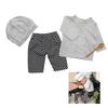 3pcs Photography Props Costume for Baby Boys Girl Newborn Chefs Outfit Photo Wear Infant Cosplay Party Props Photo Outfit
