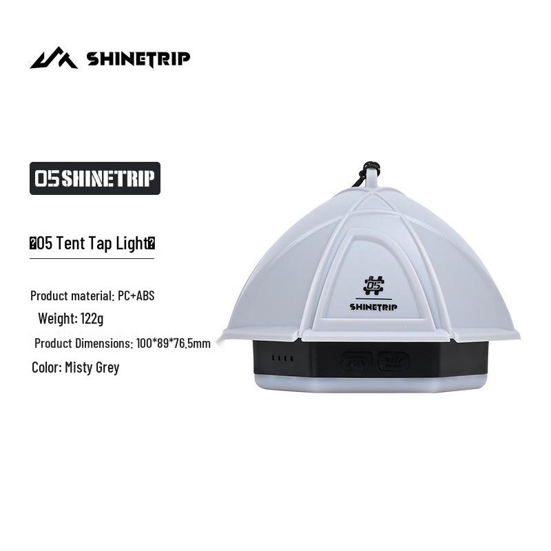 Mountain Fun ShineTrip Magnetic Tent Light - Multi-gear, Long Battery, Waterproof, Tap Control