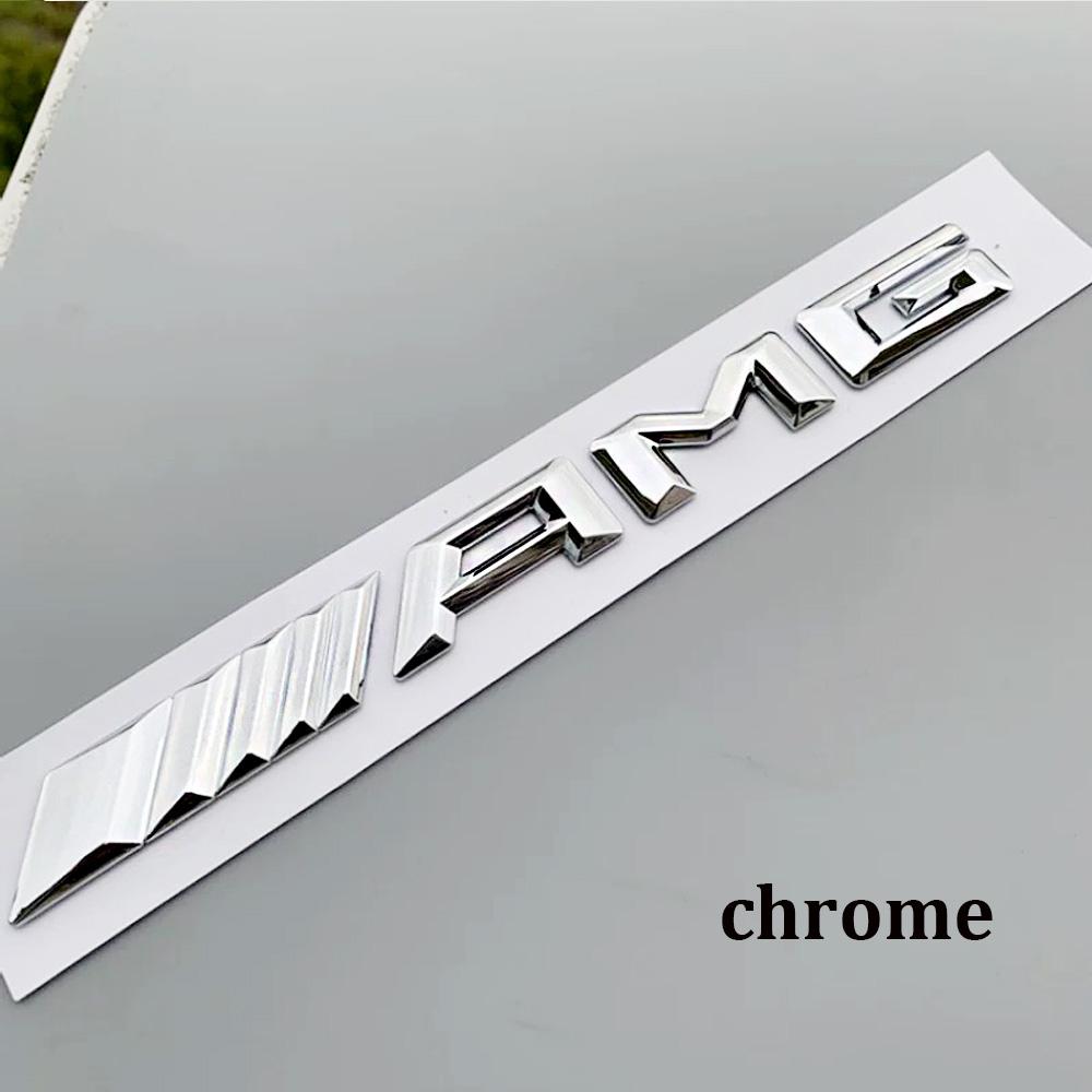 Para acessórios AMG Mercedes Benz A B C E G CLA W211 W203 W204 W210 1 peça Adesivo de Letras Emblema 3D AMG para Porta-malas Traseiro de Carro
