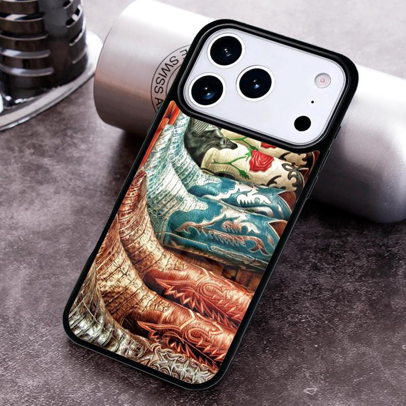 Cowboy Cowgirl Boots Spur Hat Phone Case For iPhone 17 16 15 14 13 12 11 Pro Max Plus 17Air Soft Silicone Cover