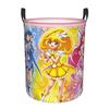Pretty Cure Peace Happy Laundry Basket Foldable Large Capacity Clothes Storage Bin Beauty Sunny March Laundry Hamper