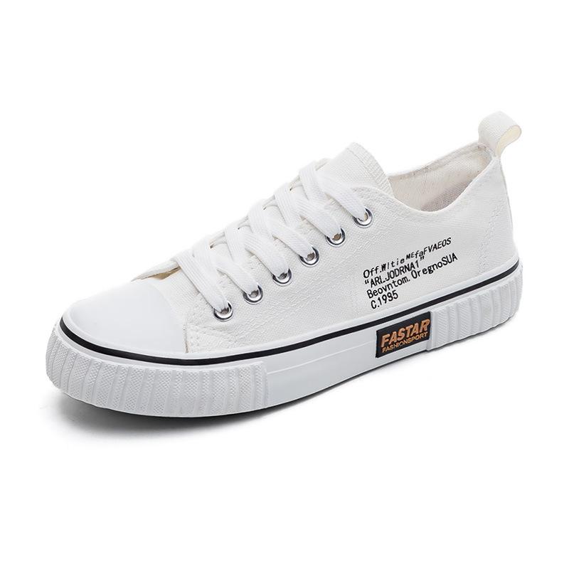 

Canvas shoes female student Harajuku ulzzang board shoes versatile little white shoes breathable canvas shoes female 35
