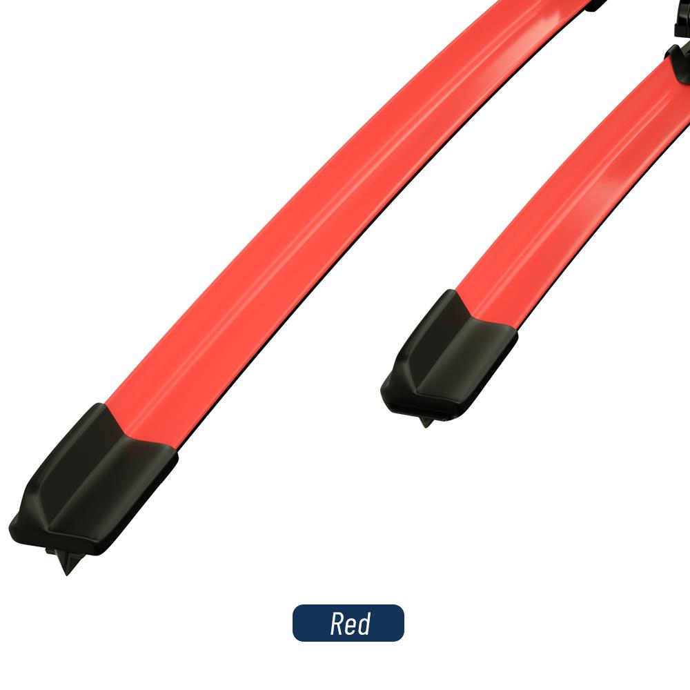 

For Mini Cooper R50 R53 R56 2001-2013 2006 2007 2008 2009 2010 2011 2012 2pcs Front Windshield Windscreen Wiper Blades Red Blue Mini&R50 R53 (2001-2006) червоний