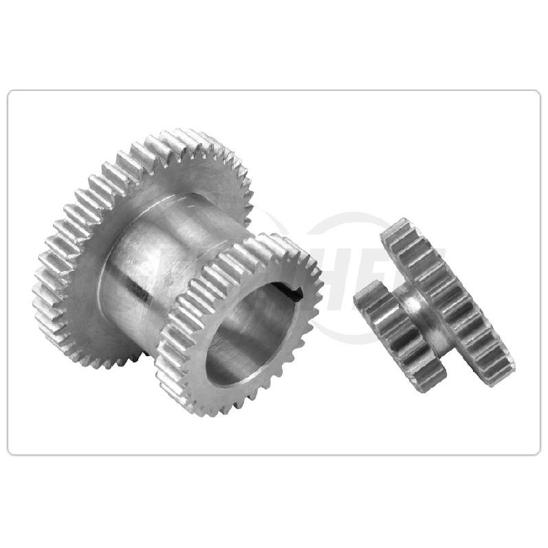 2pcs High&low Metal Transmission Gear SIEG C2&C3-014G/024G JET BD-6 Metal Lathe Main Shaft Duplicate Double Gear