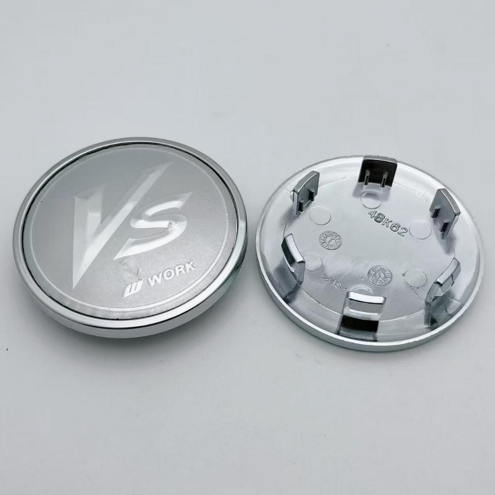 4pcs JDM 62mm VS W Work Logo Emblem Car Wheel Center Caps Wheel Hub Caps Auto Rim Dust Cover Car Accessories for Land Rover