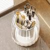 360° rotatable Utensil Holder Chopstick Storage Rack Cutlery Sink Chopsticks Holder Kitchen Spoon Fork Drain Storage Organizer
