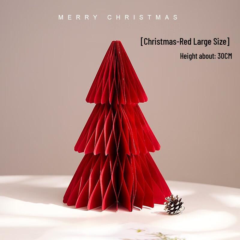 YIXI Mini Wooden Christmas Tree Desktop Decoration Set