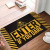 Welcome Beware Of Wife Kids And Pets Doormat Anti-Slip Bathroom Kitchen Mat Garden Garage Door Floor Entrance Carpet Rug
