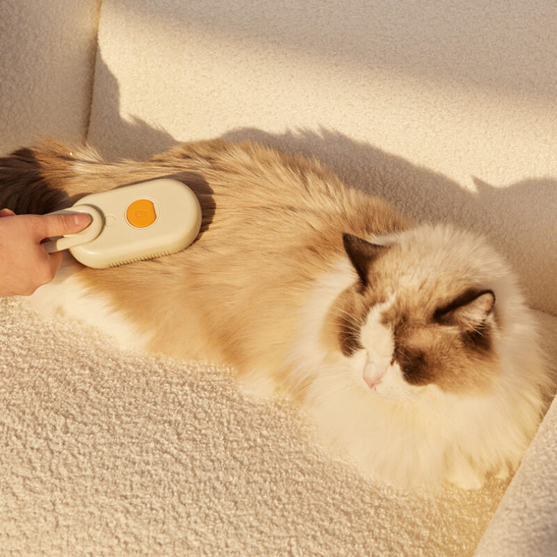 

Dog cat steam brush cat comb dead hair steam brush white