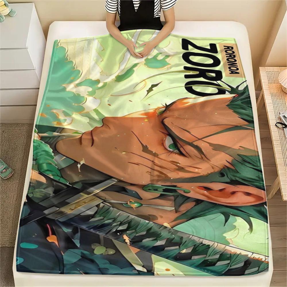 Zoro Multipurpose Home Use Print Blanket, Flannel Blanket Adapt to Sofa, Bedroom, Picnic, Bed and Travel.-TING