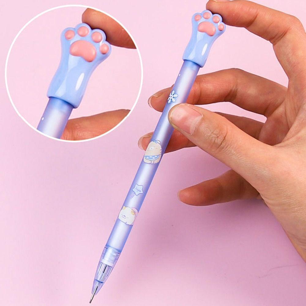2.0MM 2B Automatic Pencil Cute Cat Paw Sketch Pencil Anti-slip Propelling Pencil Students