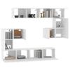 Wall Mounted TV Cabinet White Particleboard