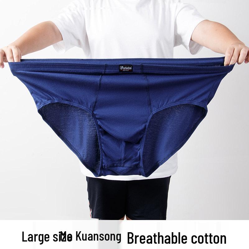 Pánské nadměrné bavlněné slipy s vysokým pasem pro střední a starší věk