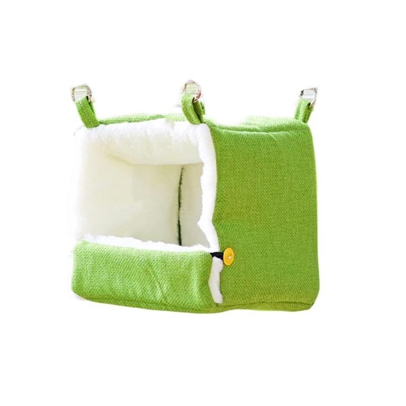 Soft USB Heated Bird Nest Comfortable Hanging House for Parrots with Modifiable Temperature Control Fleece