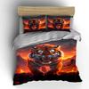 Fierce tiger with flames. Bedding sets Duvet cover sets Duvet covers Pillowcases(1*Duvet Cover 2*Pillowcases without duvet insert)