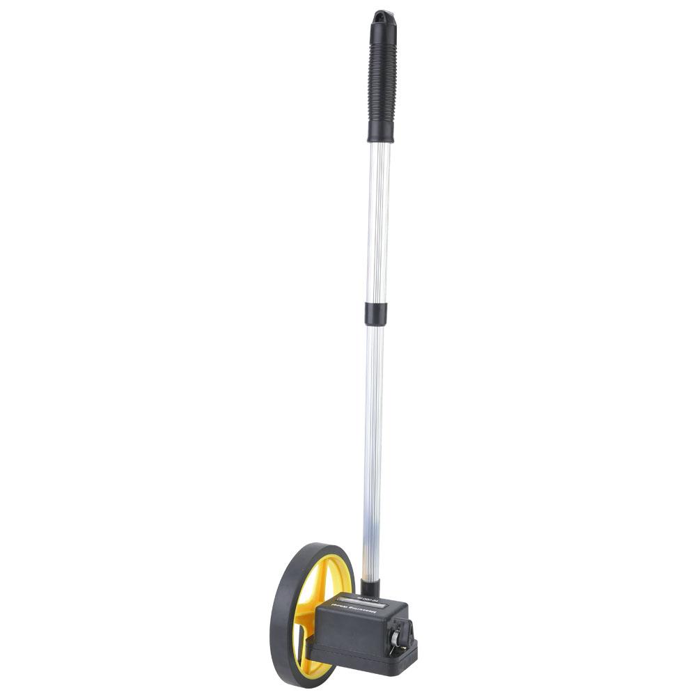 Distance Measuring Wheel Accurate 0. 9.9m Mechanical Double Collapsible One Key to Reset Kickstand to Keep Stand Starting Point with Telescopi