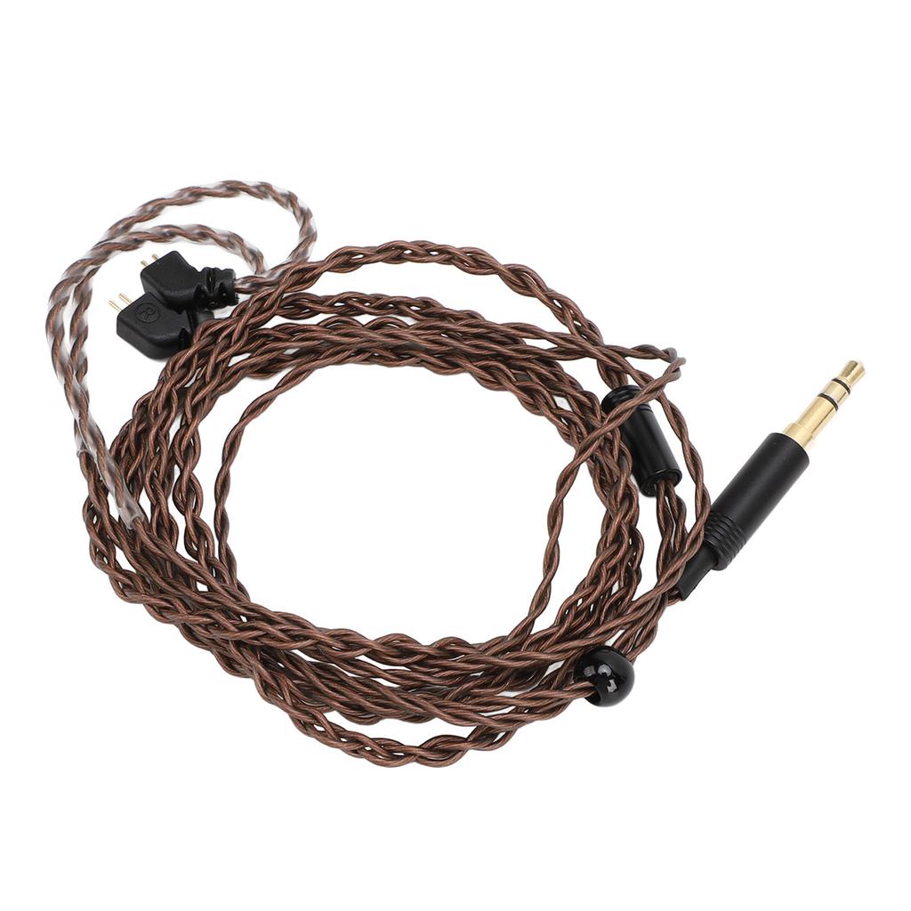 2 Pin 0.78mm Earphone Cable Clear Sound Tangle Free 3.5mm Plug Earbuds Upgrade Cable for KZ AS12 AS16 ZSX ZSN ZS10 Pro