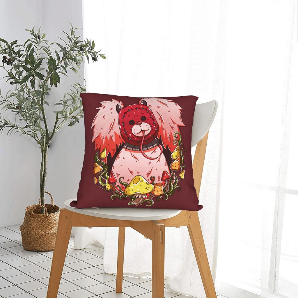 Dorohedoro Kikurage Character Pillowcases Kawaii Pillow Case For Living Room Chair Graphic Pillow Cover