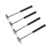 4PCS Soft and Hard Mallet Hammer Dual Head Small Hammer with Black Handle for Watch Repair Precise Crafting 4PCS