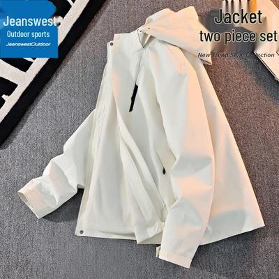 Męska kurtka 3 w 1 Jeanswest Outdoor Wiatroszczelna z kapturem