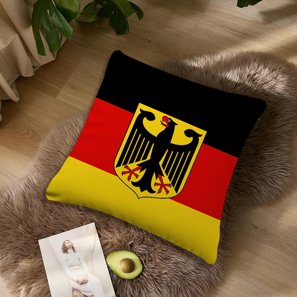 GGermany Pillow Case Living Room Accent Couch Back Support Square Lounge Restful Nap Companion ?