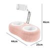 Plush Soft Tablet Pillow Stand Compatible With 5"-12.9" Kindle Ipad Phone/Tablet Google 360° Rotating Phone Holder For Bed