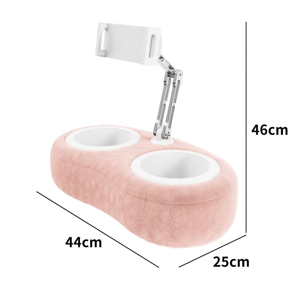 

Soft Plush Tablet Pillow Stand Compatible With 5 -12.9 Kindle Ipad Phone/Tablet Google 360° Rotating Phone Holder For Bed