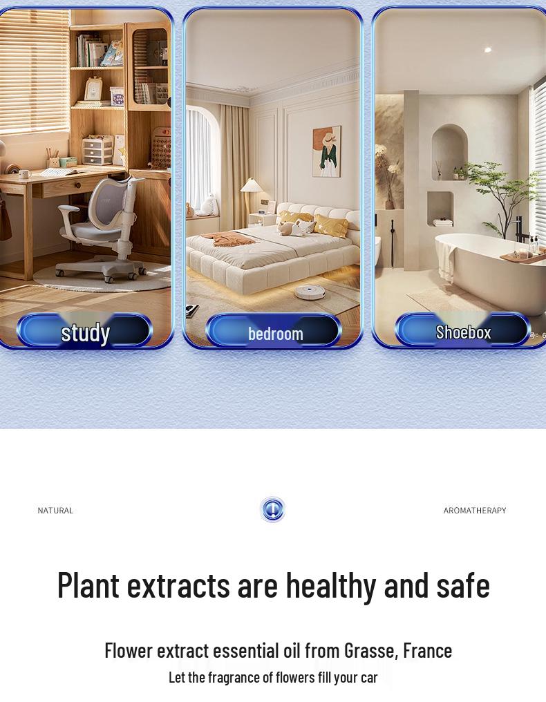 Crystal Rearview Mirror Air Freshener: Long-lasting Fragrance Pendant for Car Interior Decoration