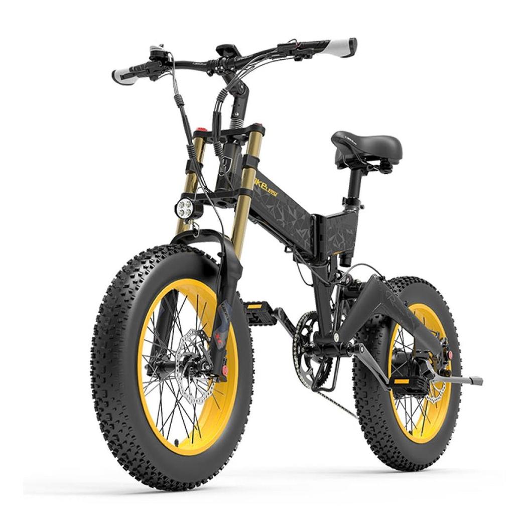 Elektrisches Fahrrad Lankeleisi 20" 1000W Motor Erwachsenen E-Bike 48V 17.5AH Vollfederung 7 Gänge Höchstgeschwindigkeit 40Km/h Zuladung 150Kg X3000 Plus