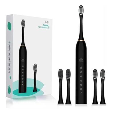 Electric Toothbrush 6 Speeds USB Rechargeable Waterproof Electric Toothbrush with 4 Brush Heads for