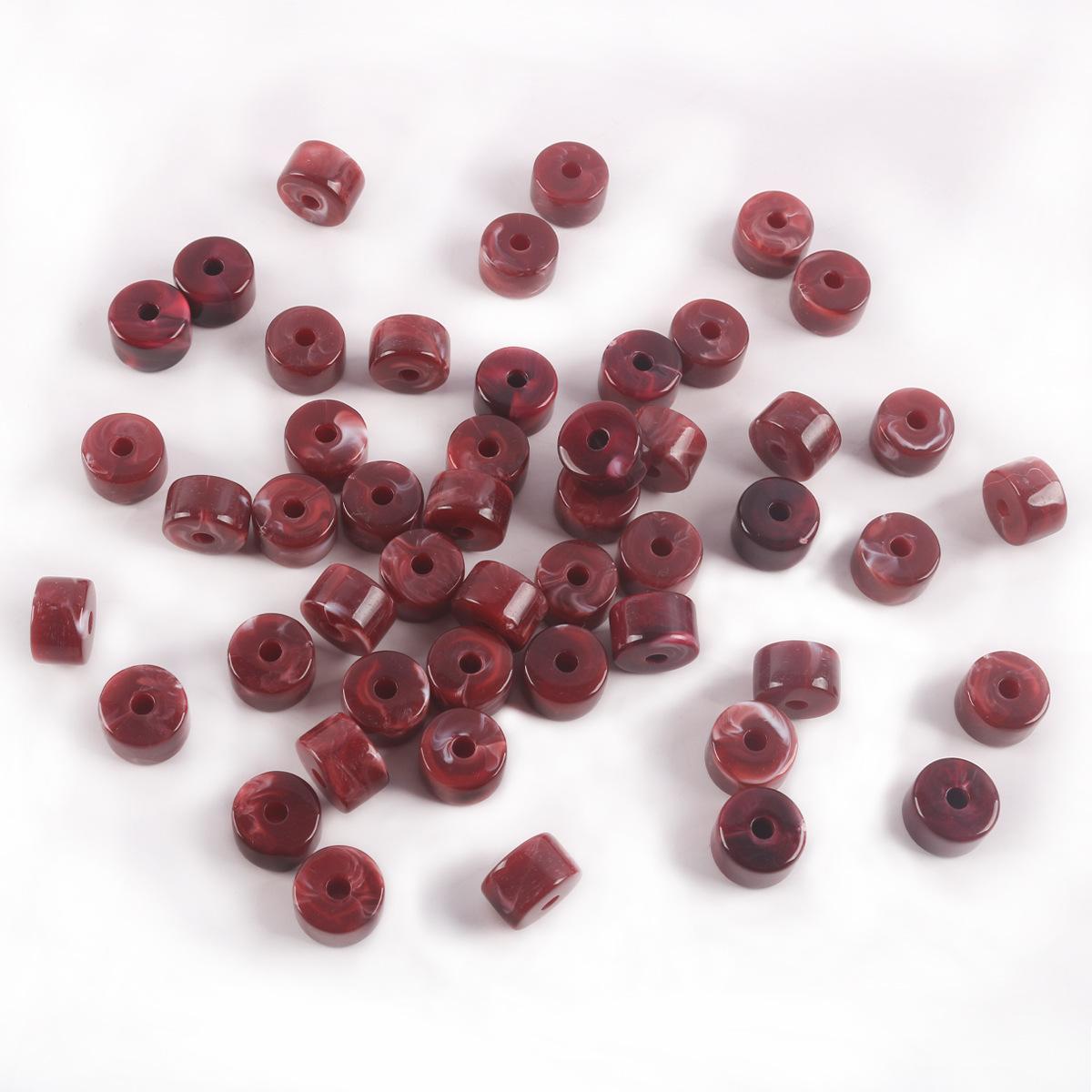 

12 мм Акриловые цилиндрические бусины Ретро размытые Прямое отверстие Бусины Россыпь бусин Ручная работа DIY Браслет Ожерелье Материал Аксессуары 10 pieces