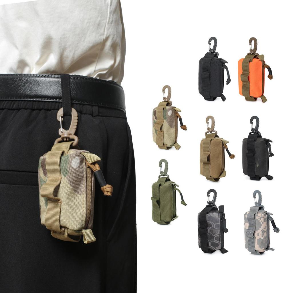 Portable Camouflage Tactical EDC Pouch: Outdoor Anti-Lost Phone, Coin, Key, and Card Holder