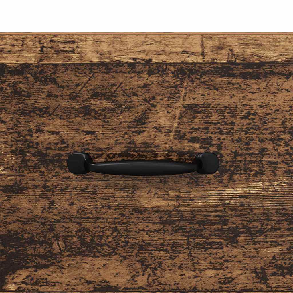 Nightstand Set of 2 Reclaimed Wood Look 40 X 35 X 47.5 Cm Engineered Wood